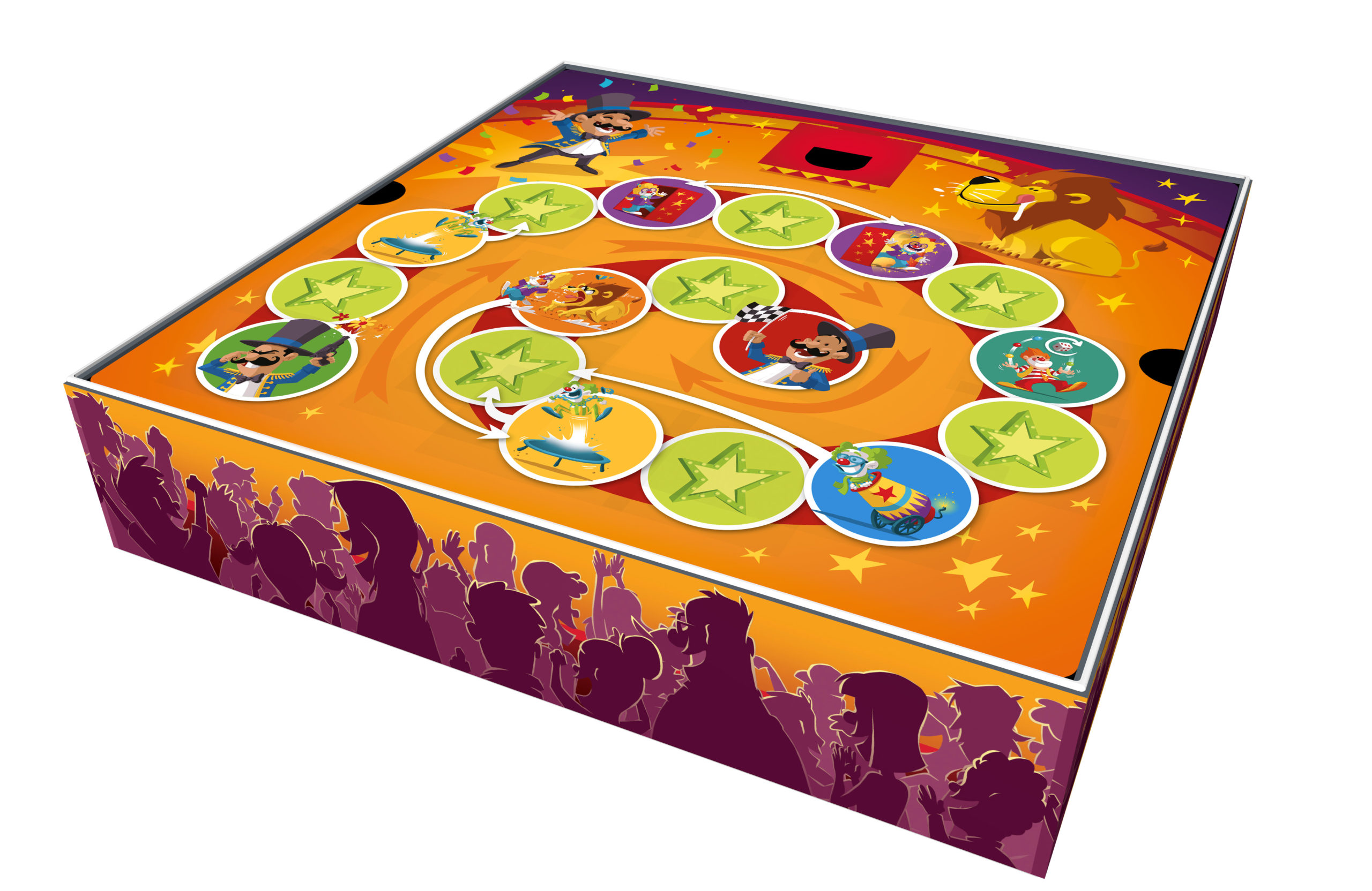 Spin Circus Gioco Da Tavolo In Italiano, Per 2-4 Giocatori, Età 4+, Tempo Di Gioco 15 Minuti, Divertimento Per Tutta La Famiglia